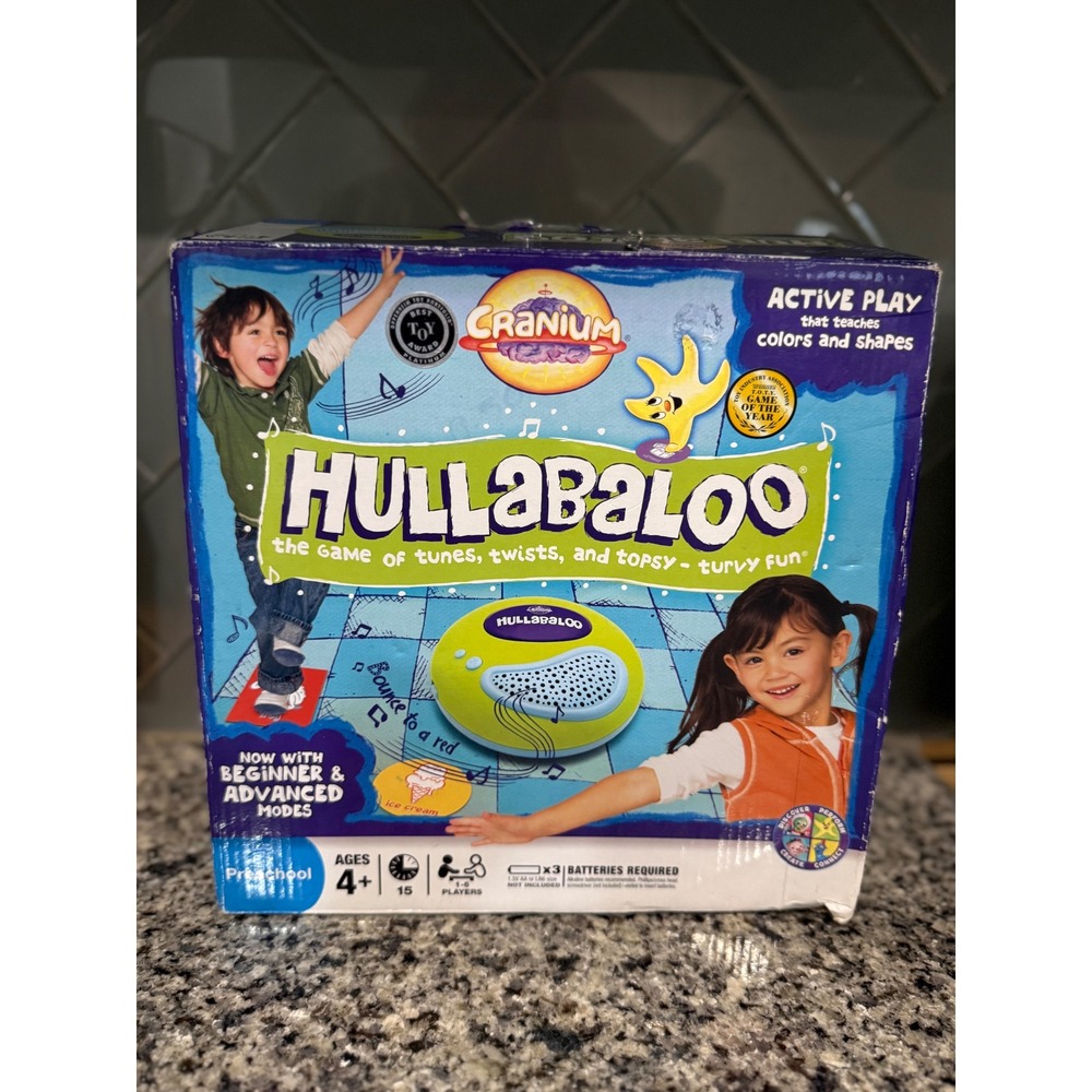 Cranium Hullabaloo Musical Game Active Play Colors Shapes‎ Preschool Ages 4+